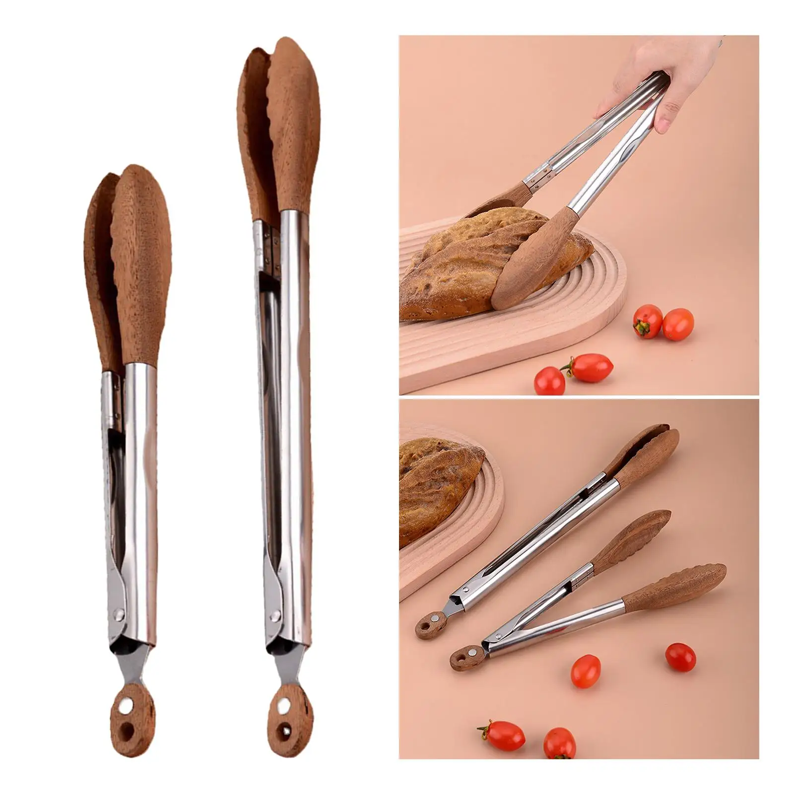 Kitchen Tongs Utensils Salads Tools Kitchenware Kitchen Utensils Serving Tongs Grilling Clip for Home Bakery Restaurant Party