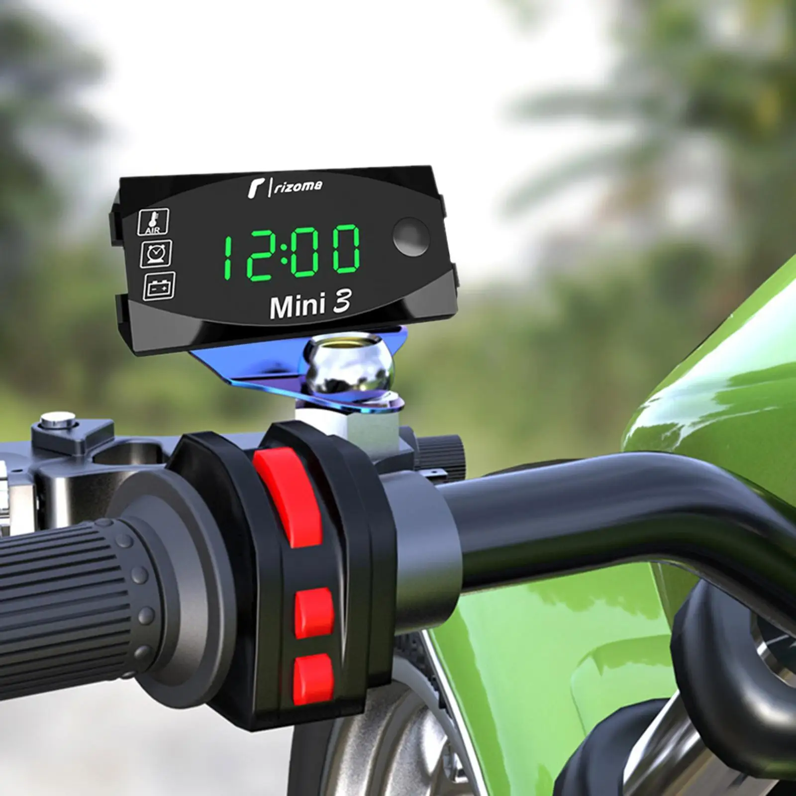 Motorcycle Electronic Time Clock agemeter 6V 