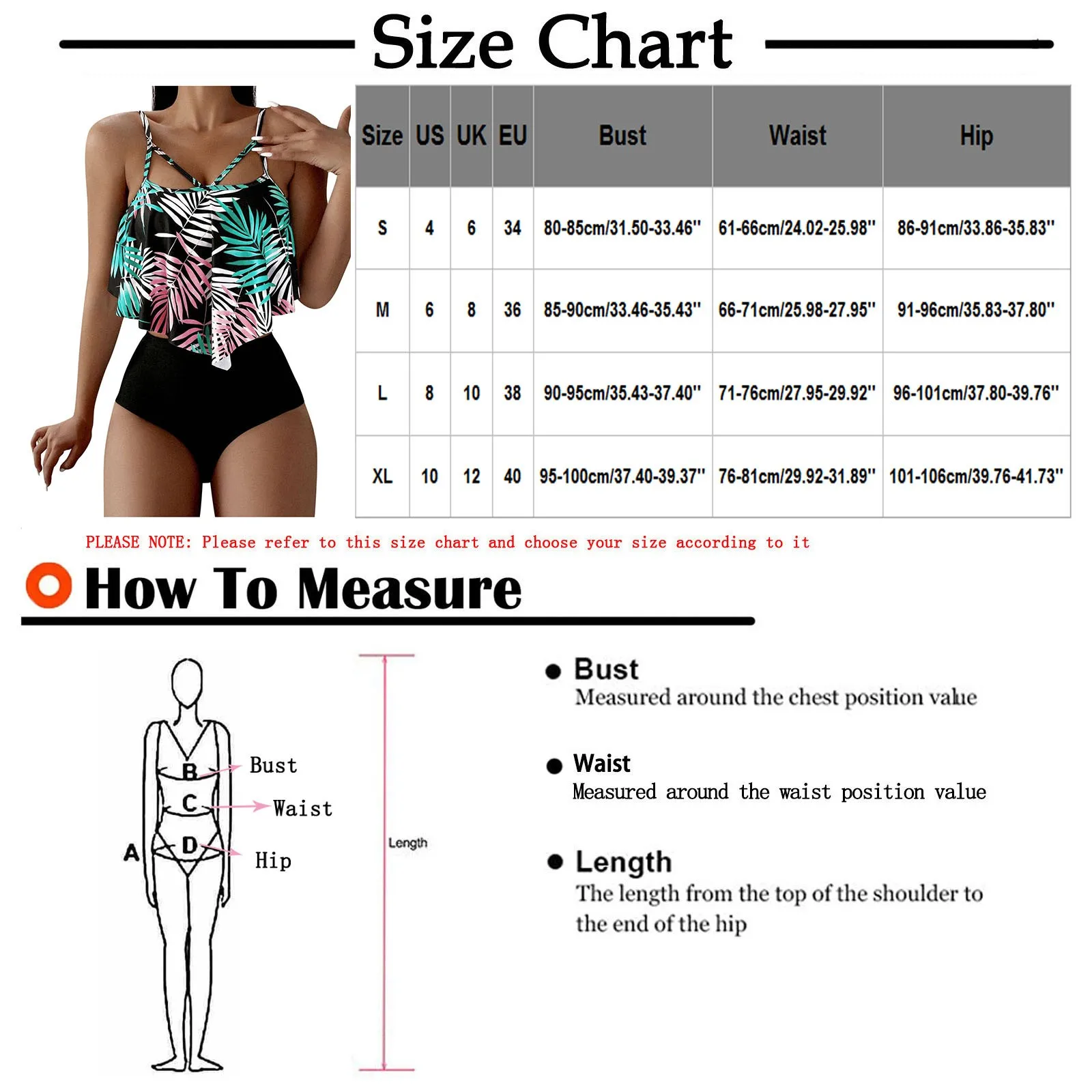 Vix swimwear size chart