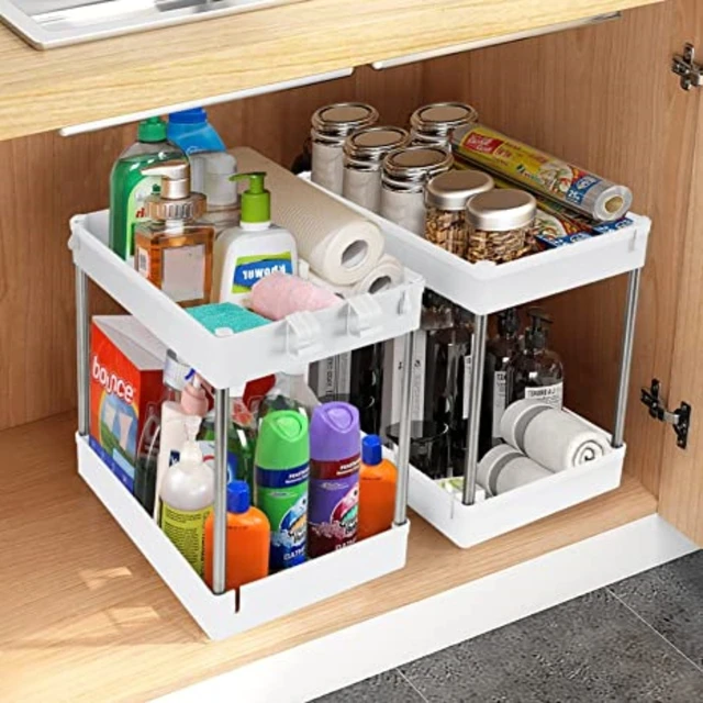 Joybos Kitchen Sundries Organizer Box Cupboard Basket Under Sink Drawer  Storage Box Cabinet Desktop Snack Makeup Spice Organizer - Racks & Holders  - AliExpress