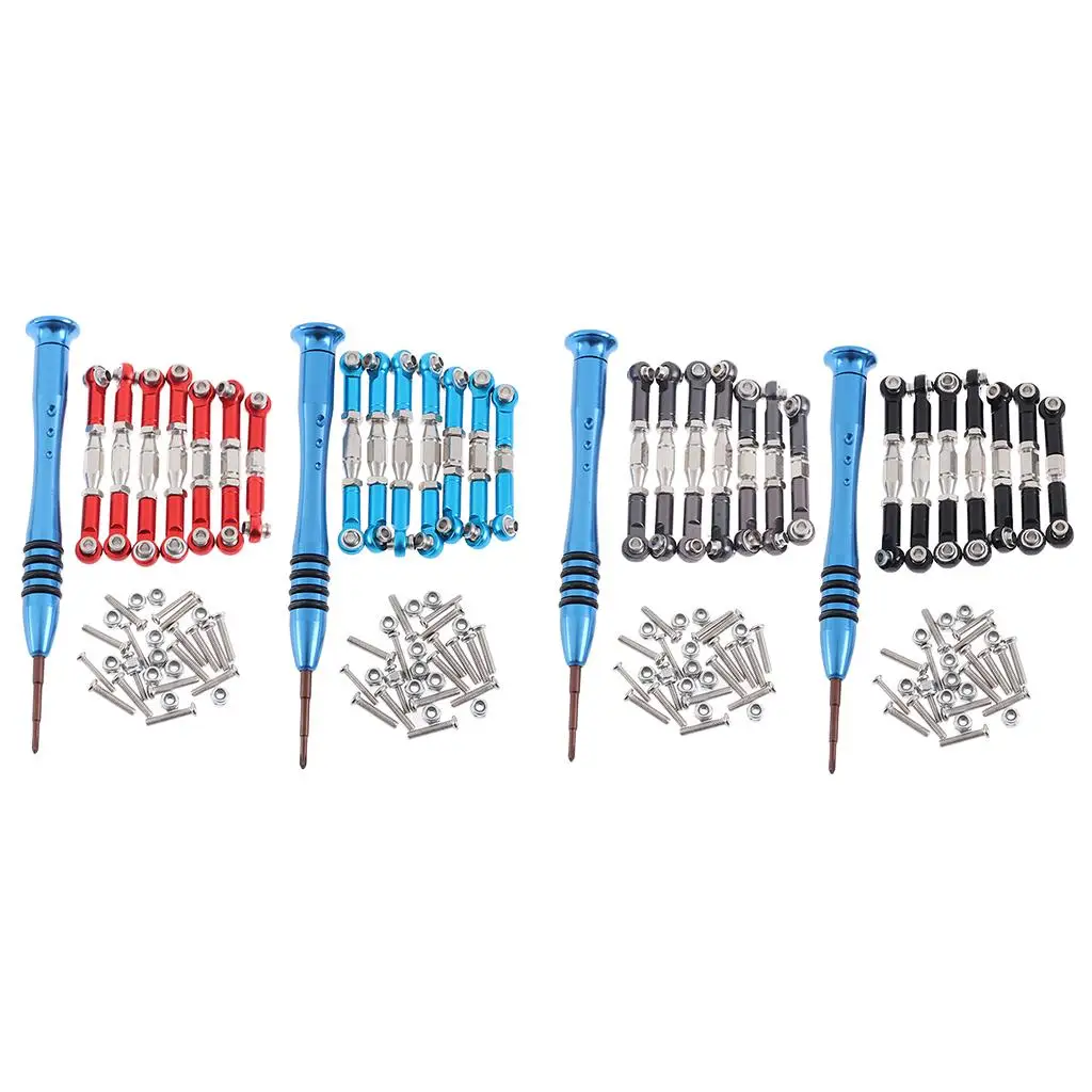 7pcs Adjustable Linkages Pull Rods Set  144001 RC Buggy Accessory