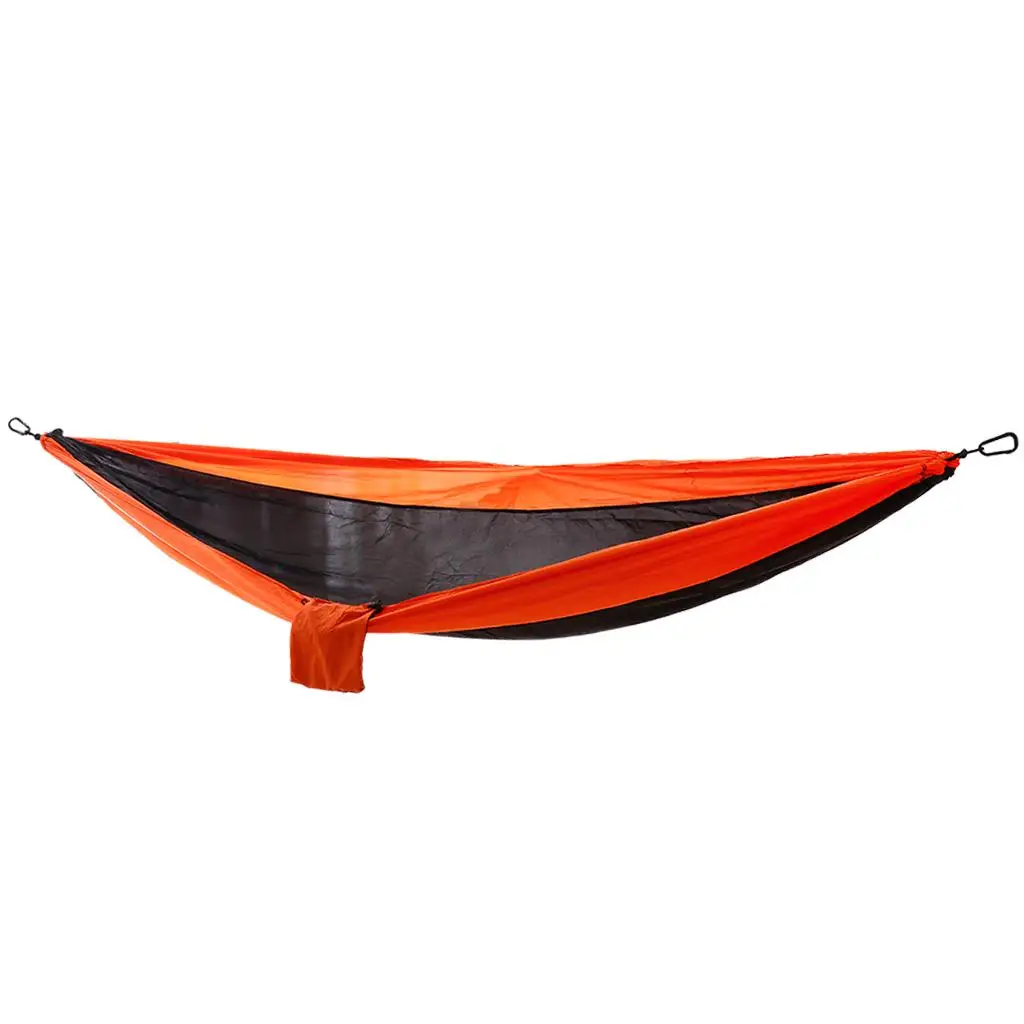 Heavy Duty Double Swing Hammock Foldable Camping Ultralight Sleeping Hanging Bed with Storage Bag