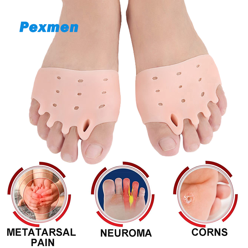 Best of Pexmen 2Pcs Metatarsal Pads Gel Toe Separators Bunion Corrector Cushion Toe Spacers Ball Of Foot Cushions For Men And Women Reviews & Tips