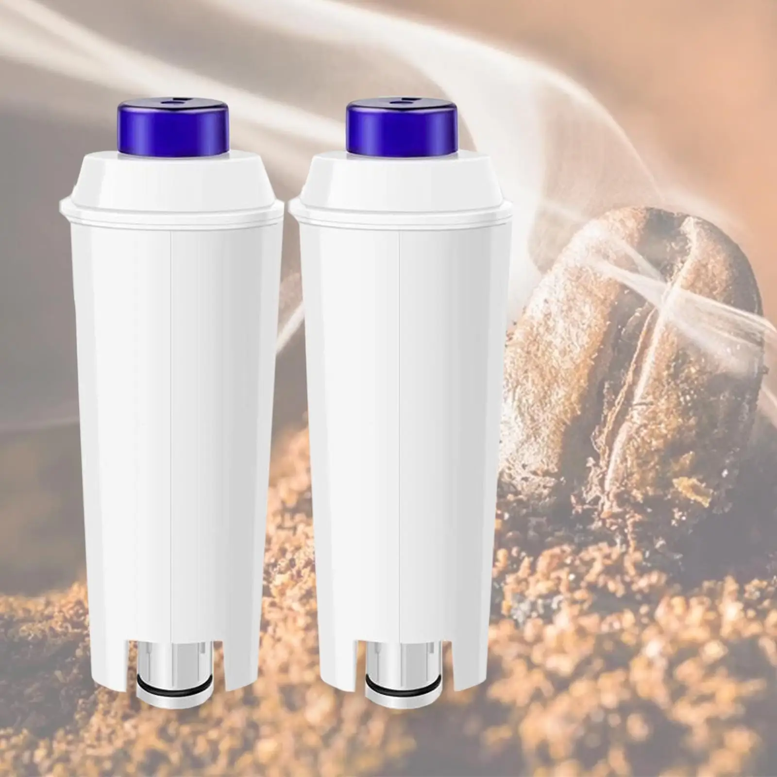 2Pcs Coffee Machine Water Filter Fittings Spare Coffee Maker Lightweight for Taste Filtration Cartridges Coffee Machines