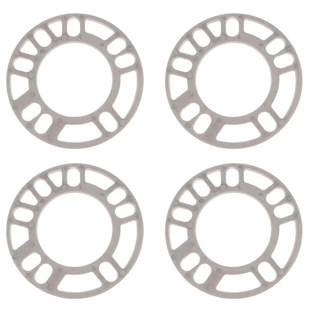 4x Small Size 5mm Universal Aluminum Car Wheel Spacer Thicken Shim for Car