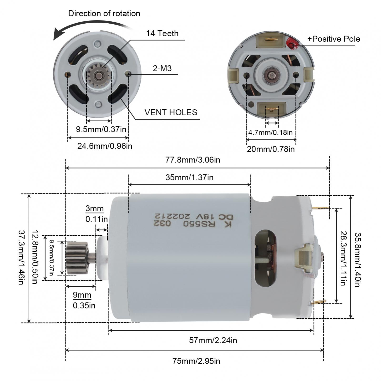 micromoteurs engrenages cc dents adaptés la perceuse percussion électrique sans fil metabo