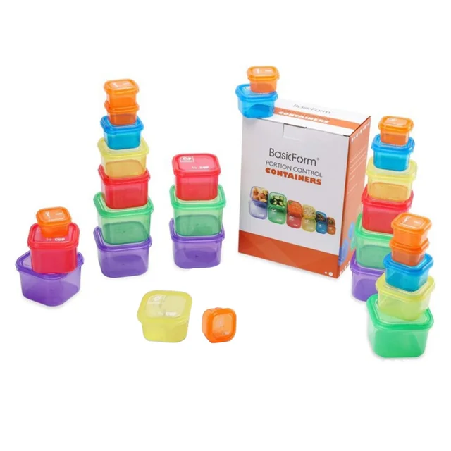 Portion Control Containers Kit, Set Of 7 Containers