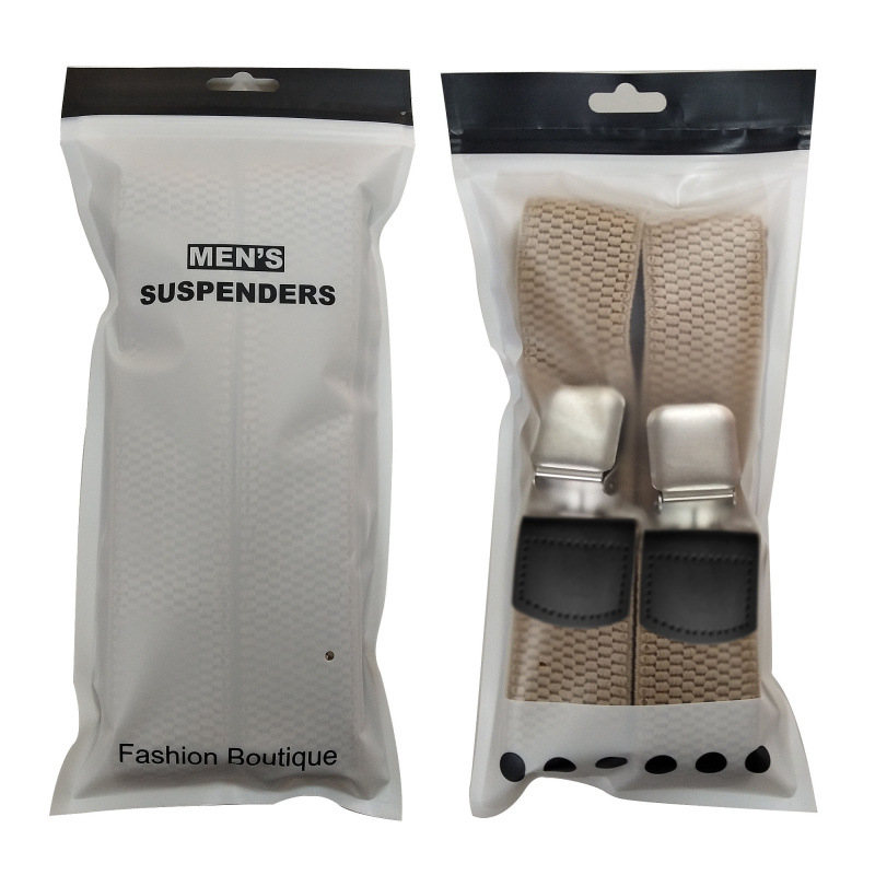 Robuste Hosenträger für Männer, Arbeit im Freien, 3,8 cm, X-Back, 4 starke Clips, verstellbare elastische Hosenträger, Riemen, Gürtel – Detail 10