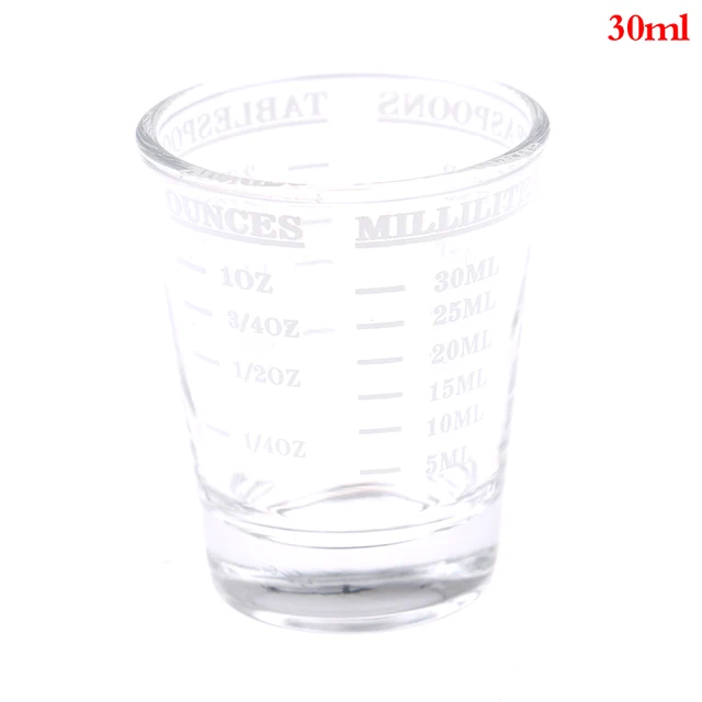 Glass Measuring Cup With Scale Shot Glass Liquid Glass Ounce Cup - Temu