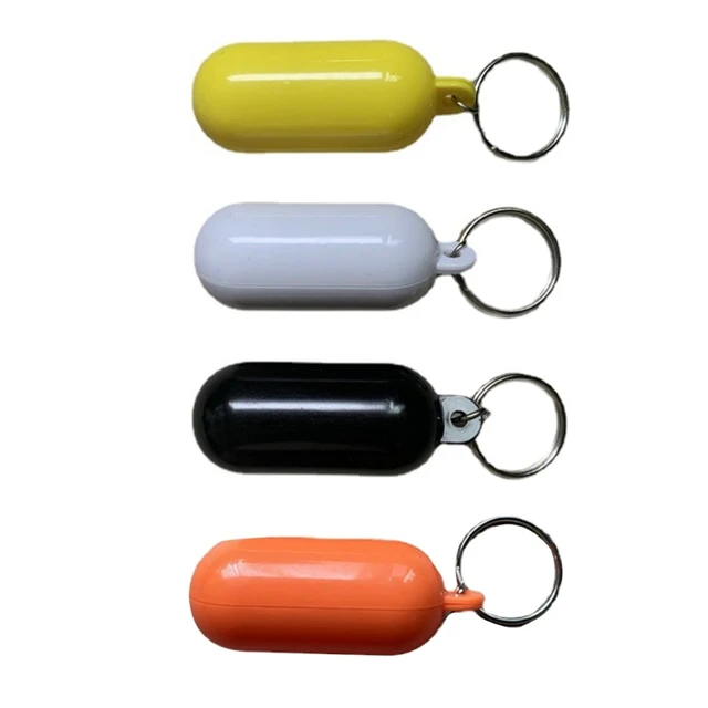 Buoyant Key Ring Tube Float Keychain Floating Key Chain For