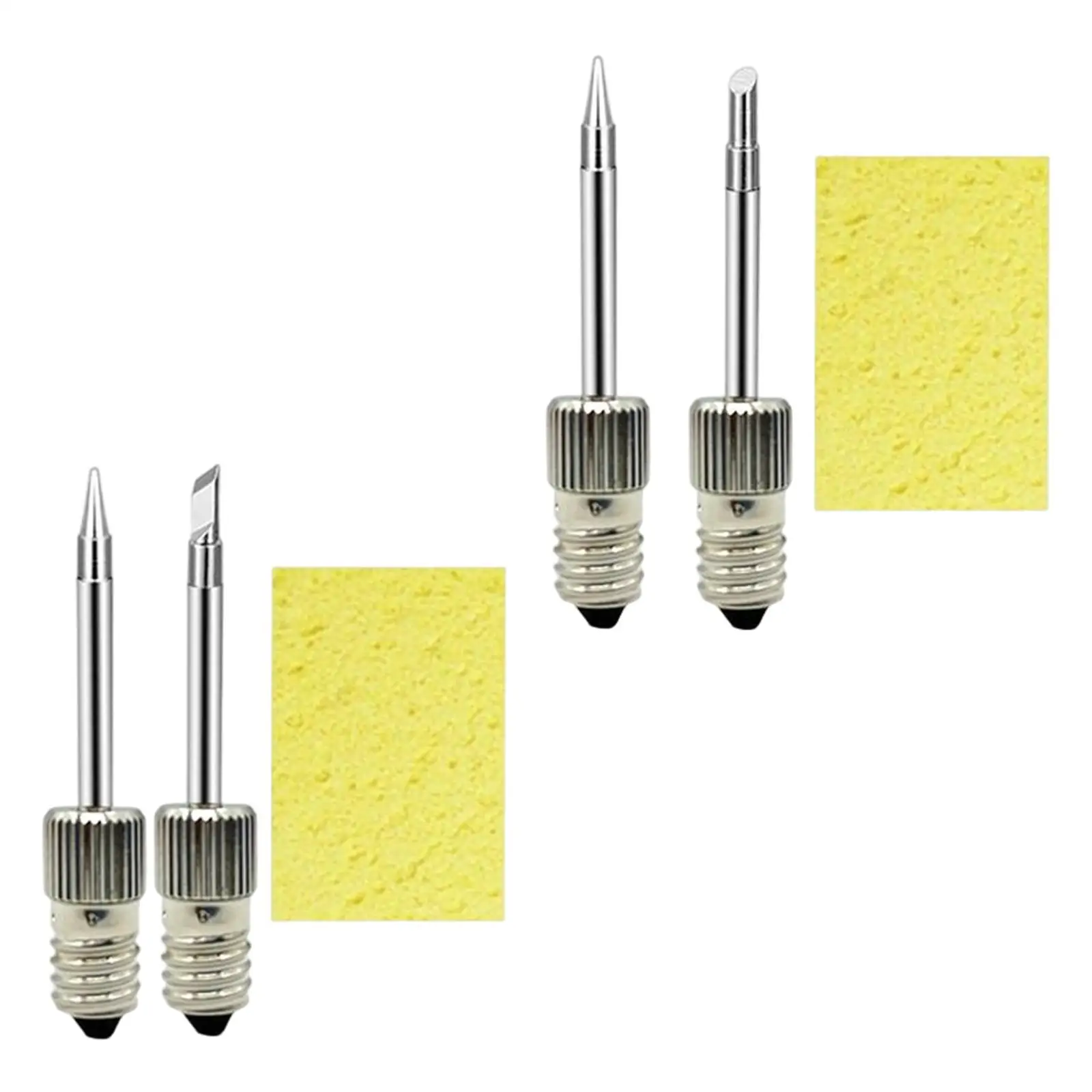 Copper Soldering Iron Tips Kit Soldering Iron Tips Accessories Parts Welding Soldering Tips for E10 Interface Soldering Station