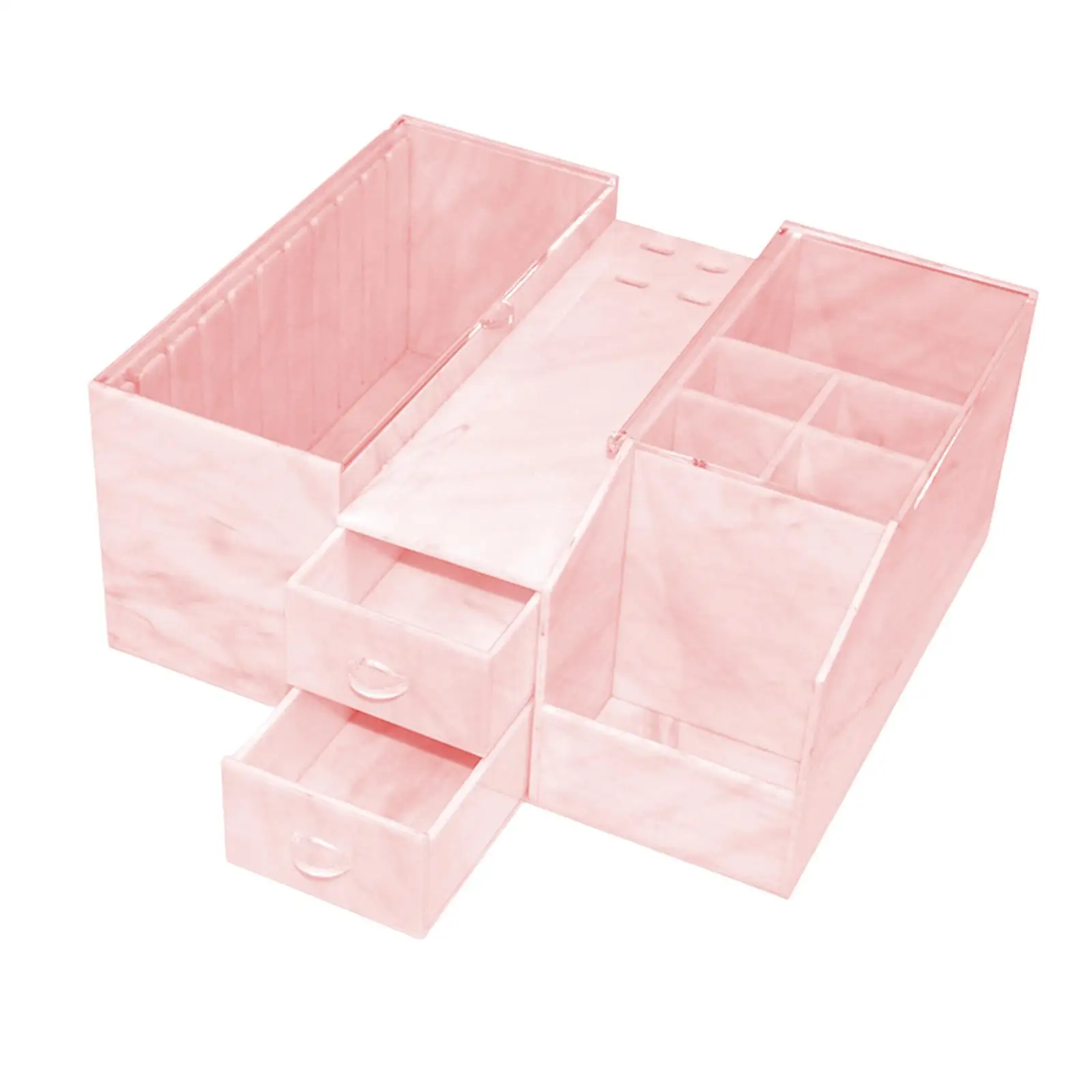 Eyelash Storage Box Stand Transparent Pallet Holder Classification Dust Proof Large Capacity Salon Tool Case for Home Cotton Pad