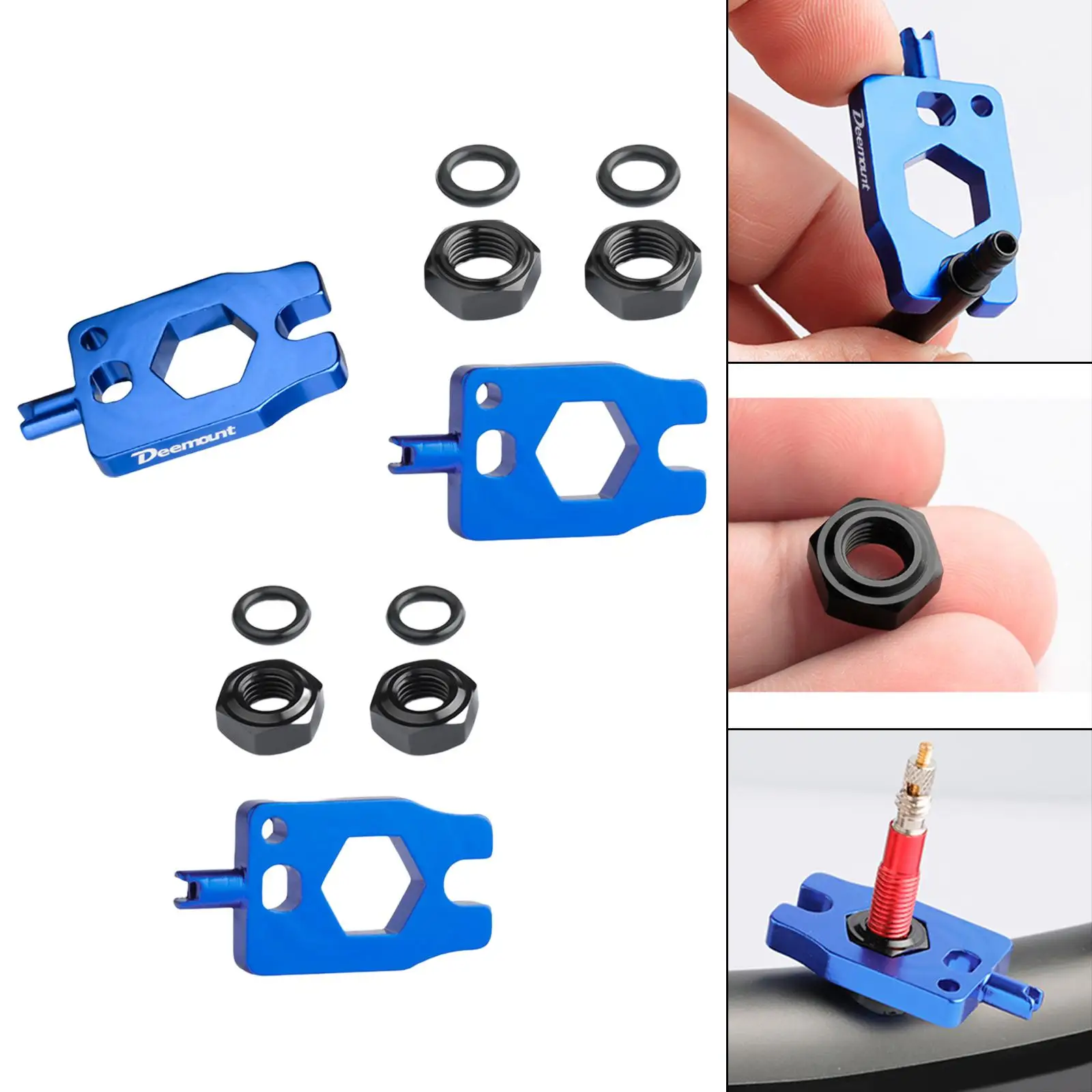 4-in-1 Portable Repair Bicycle Valve Wrench, Mountain Schrader/Presta Valve