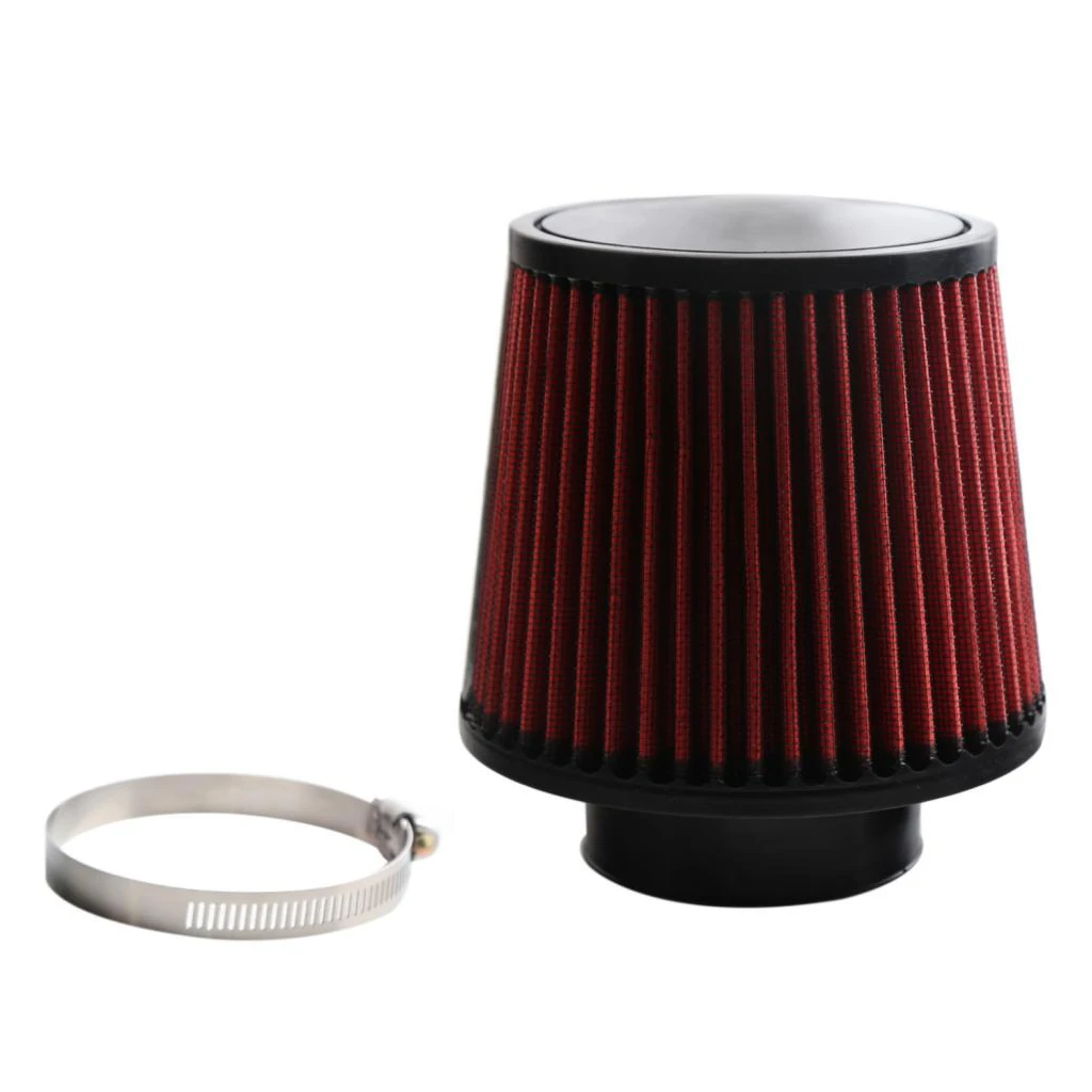 76mm Motorcycle Clamp Rubber  Air Filter Filter Black for Motorcycle