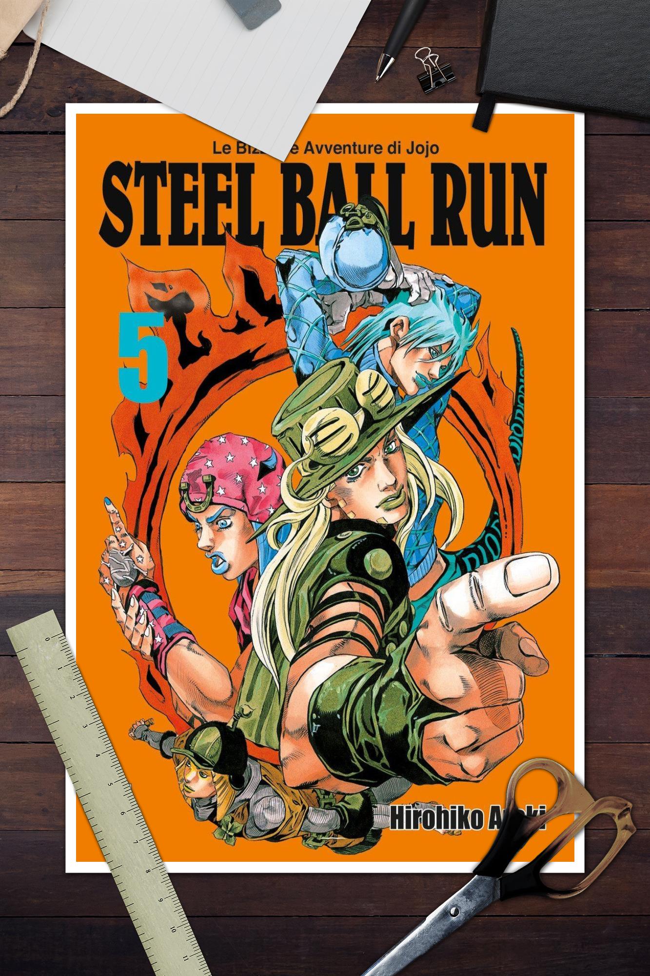 Настенный плакат jojo steel ball run, аниме видео игра, холст, современные  украшения для всей семьи, спальни