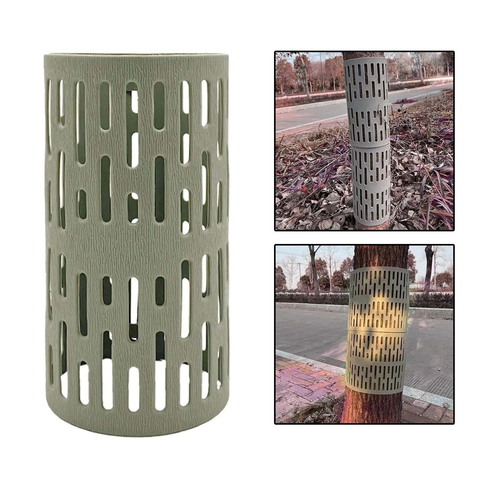 Tree Trunk Protector Easy Locking Weatherproof Tree Guard for Preventing Trimmers Protecting Bark & Saplings from Sun Damage