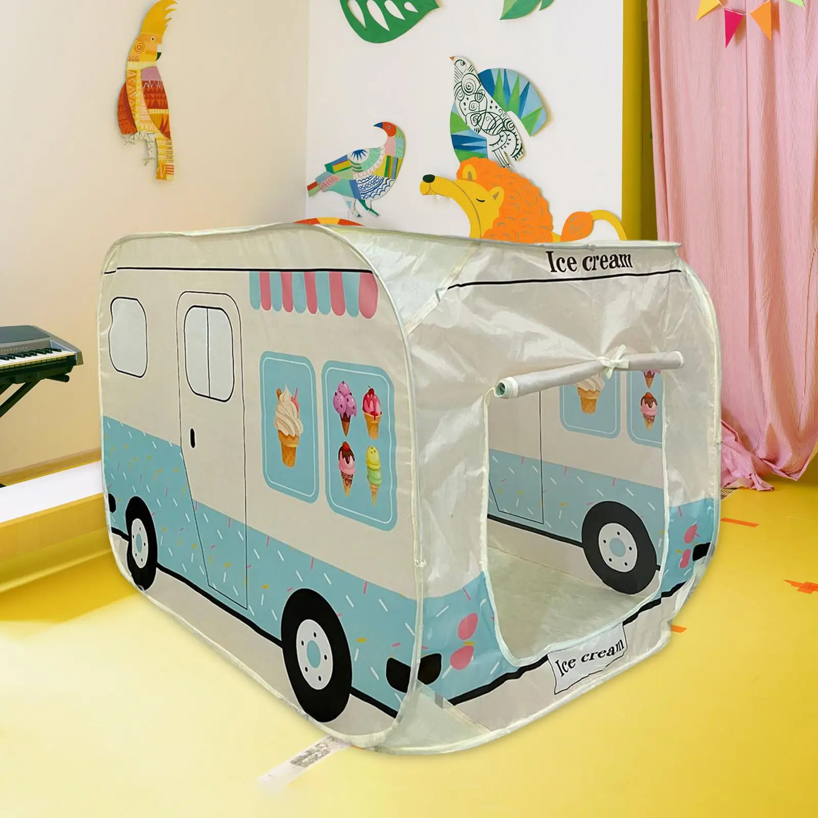 Ice Cream Truck Tent Gifts Child Room Decoration Indoor Playhouse for Kids