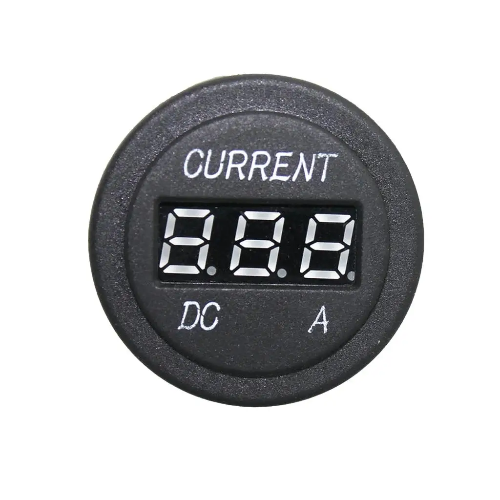 Car Motorcycle LED Digital DC Ammeter DC 12V 24V/10A Current Meter