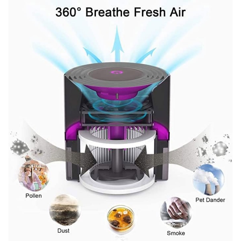 Title 1, MEGAWISE H13 True HEPA Air Purifier Filter w. A...