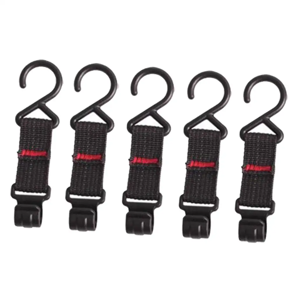 5Pcs Outdoor Awning Tent Hanging Hooks Hanger Buckle for Outdoor Hiking Backpack