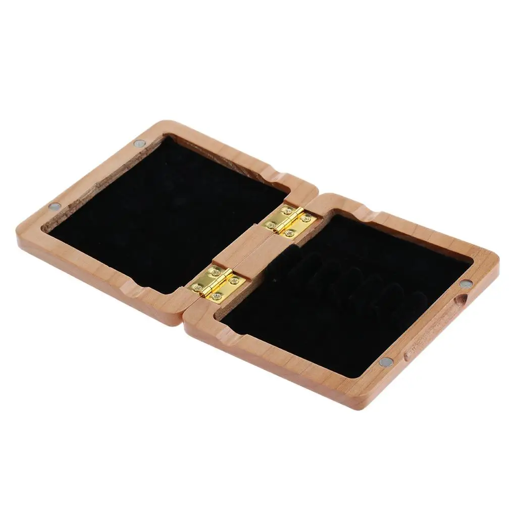 High Quality Wooden Oboe Reed Case Box for 6pcs Oboe Reed Holder Storage Container Organiser Protector Musical Instruments Gear