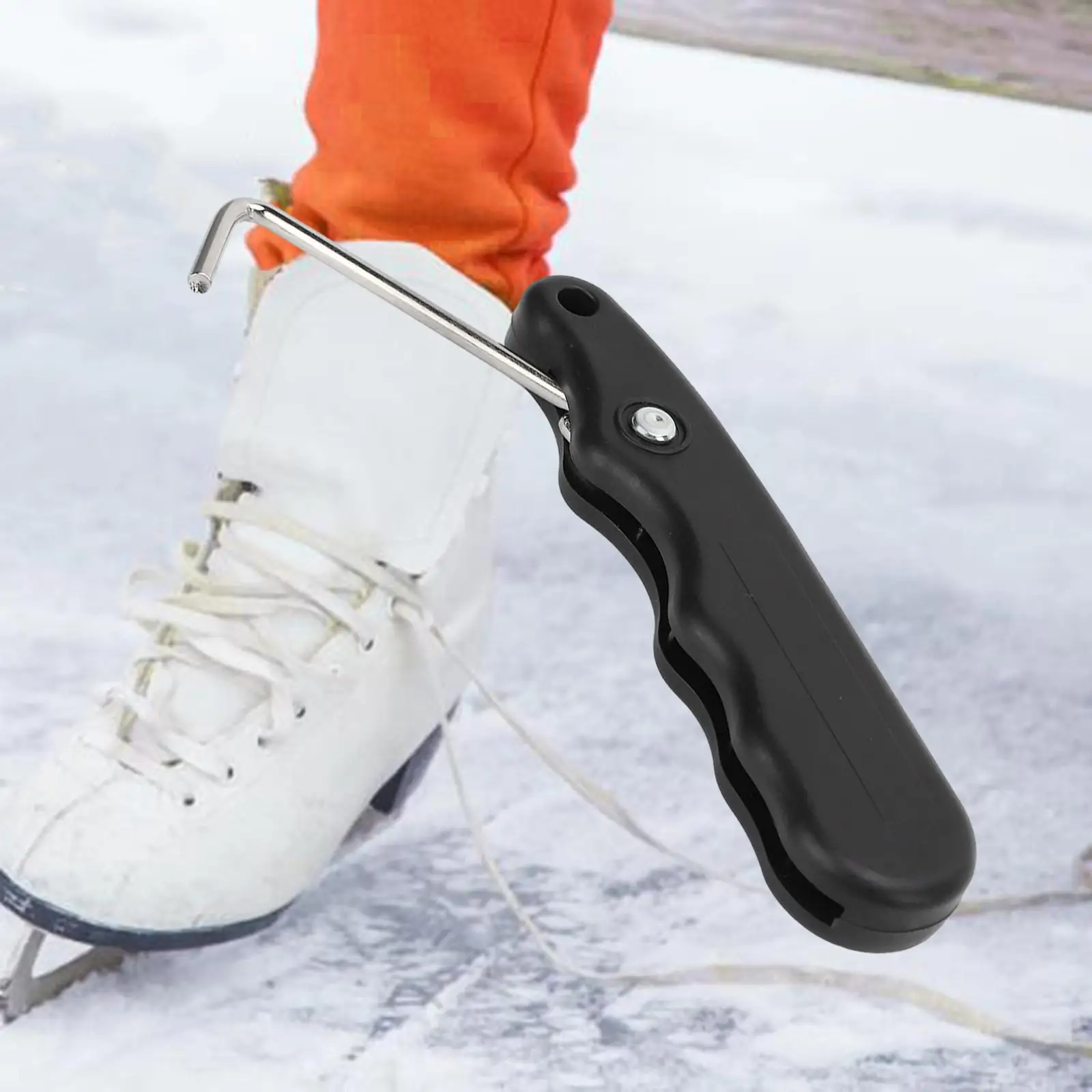 Ice Skate Lace Tightener Foldable Mini Gifts Multiuse Skate Shoe Tighteners Practical Handheld for Park Outside Figure Skates