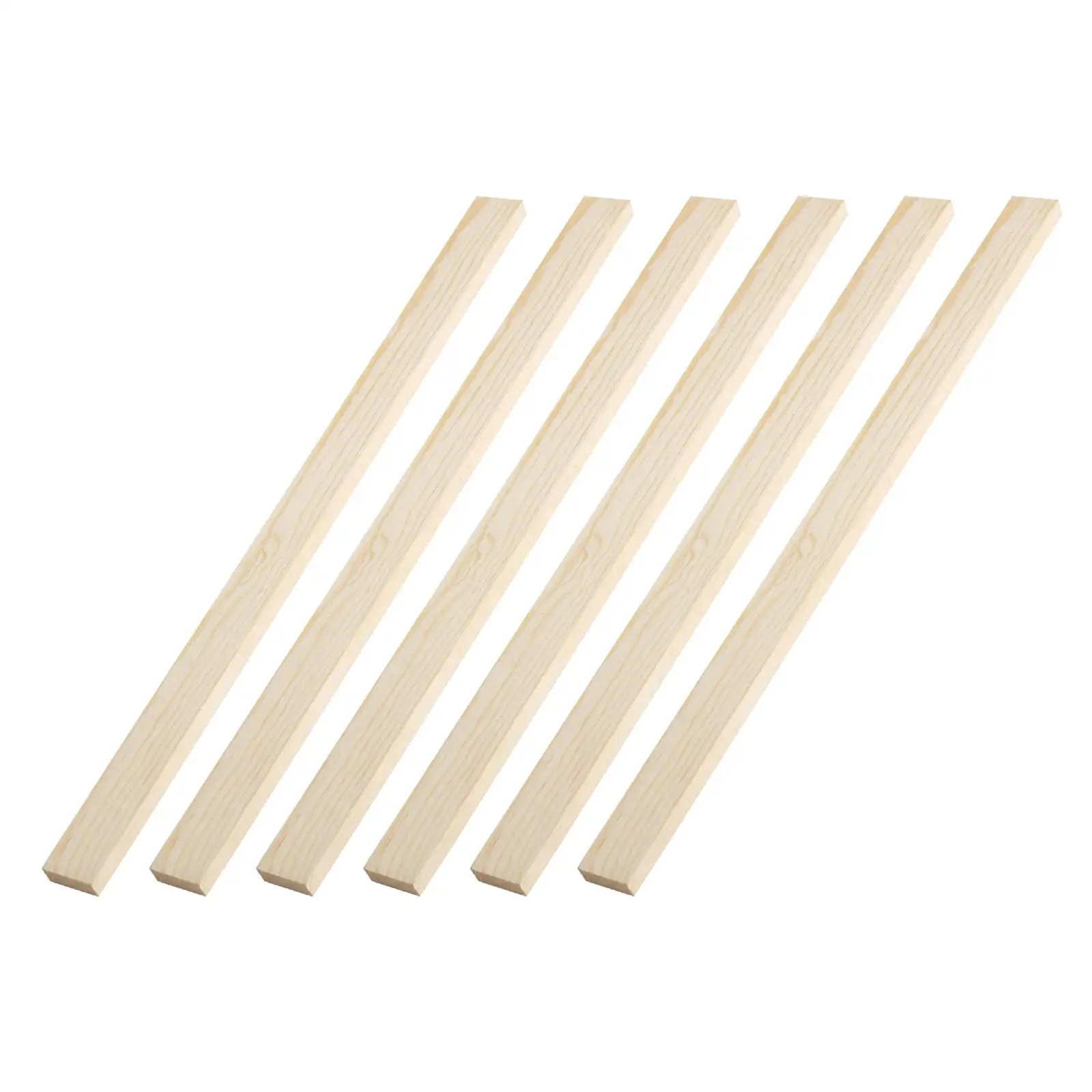 6Pcs Lightweight Wooden Rolling Pin Guides Measuring Dough Strips for Biscuits Pies Pizza