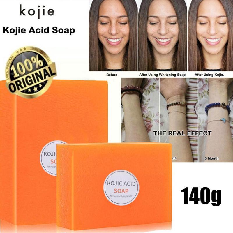 Best of 140g Dark Black Skin Cleansing Lightening Soap Kojic Soap Body Soap Body Acid Bath Whitening Glycerin Face Brighten Z5d5 Reviews & Tips