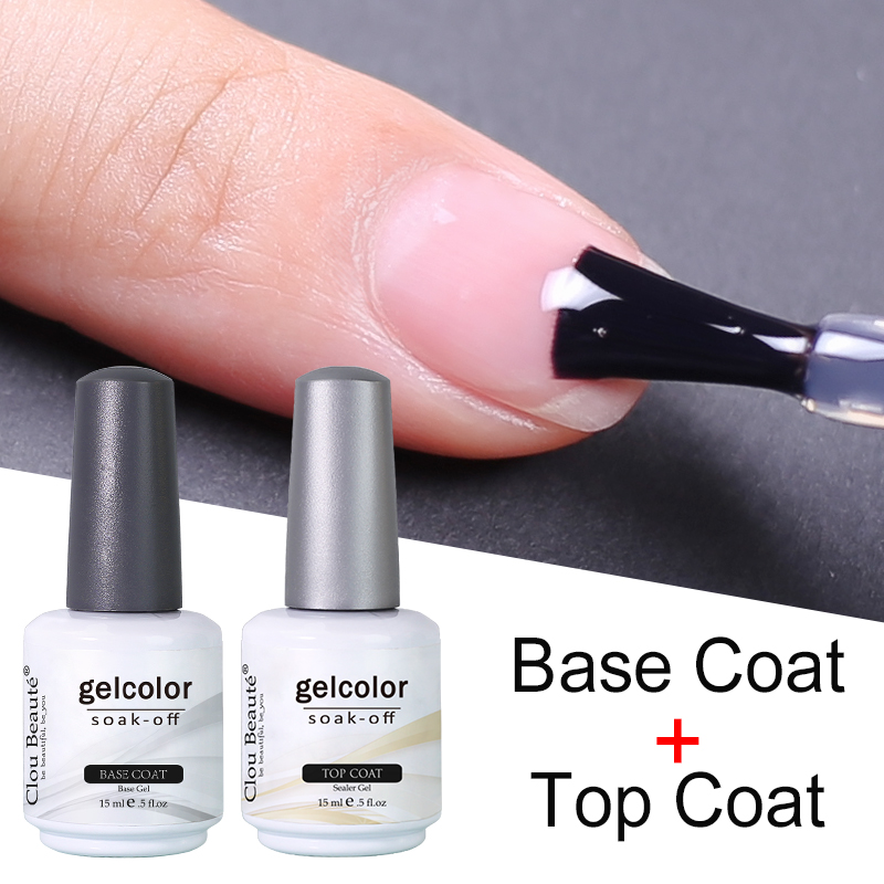 Best of No Wipe Top Coat Base Coat Primer UV Gel Nail Art Tips Manicure Gel Nail Polish Color Gel Polish Esmalte Semi Permanente Reviews & Tips