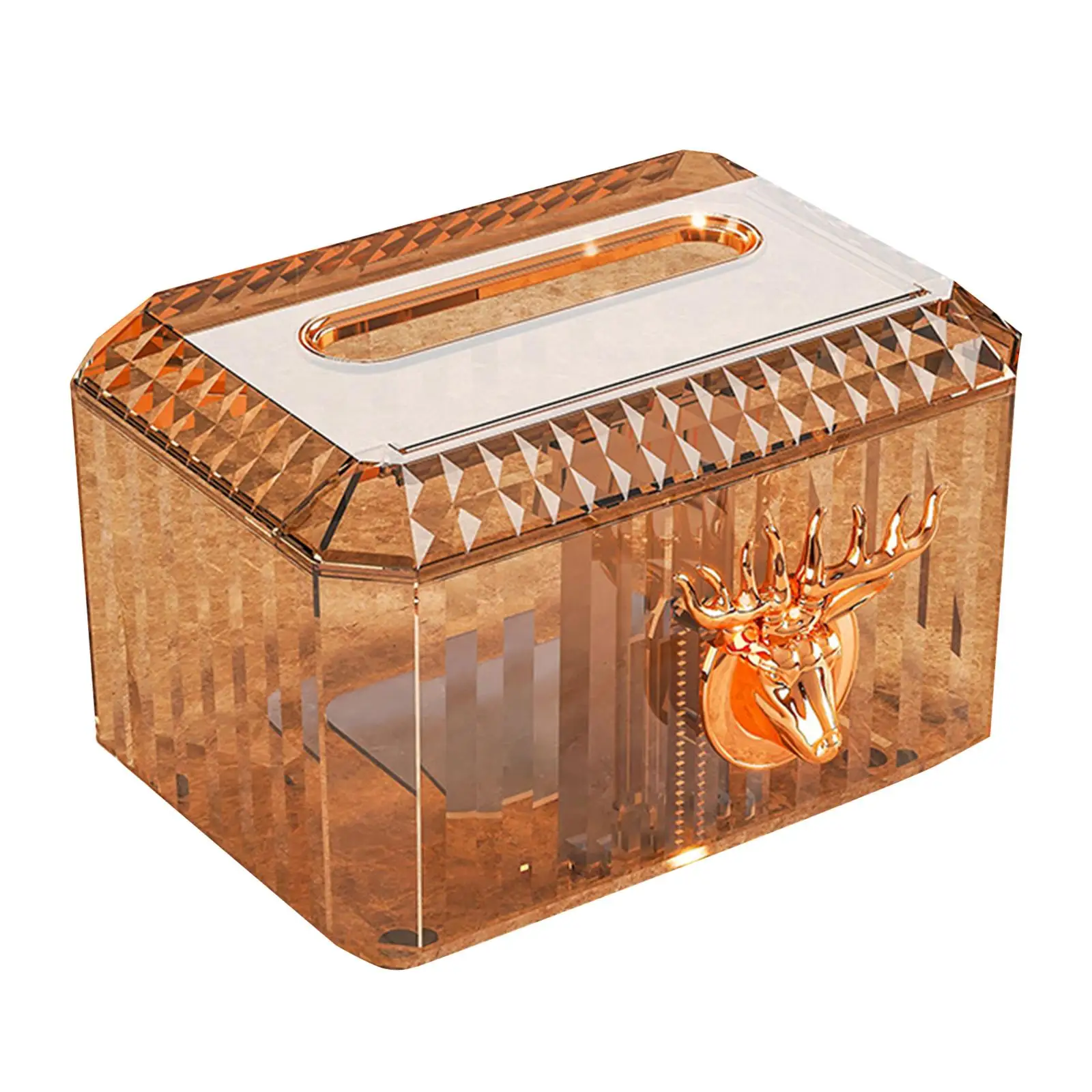 Facial Tissue Box Cover Holder Plastic Tissue Box for Bedroom Bathroom Table