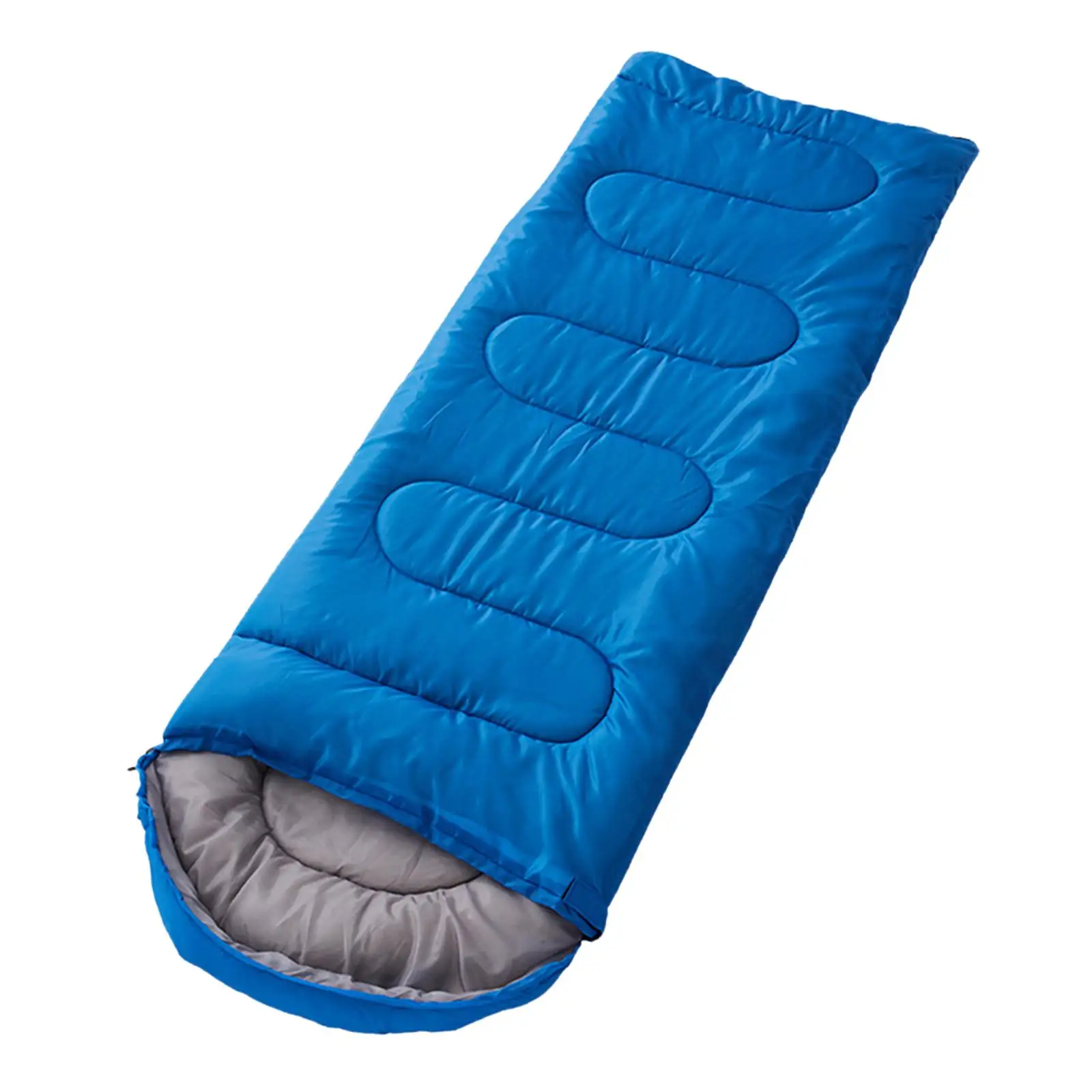 Envelope Travel Sleeping Bag Warm Zip Polyester Comfortable Padded Bag for Men Survival Indoor Hiking Cold Weather