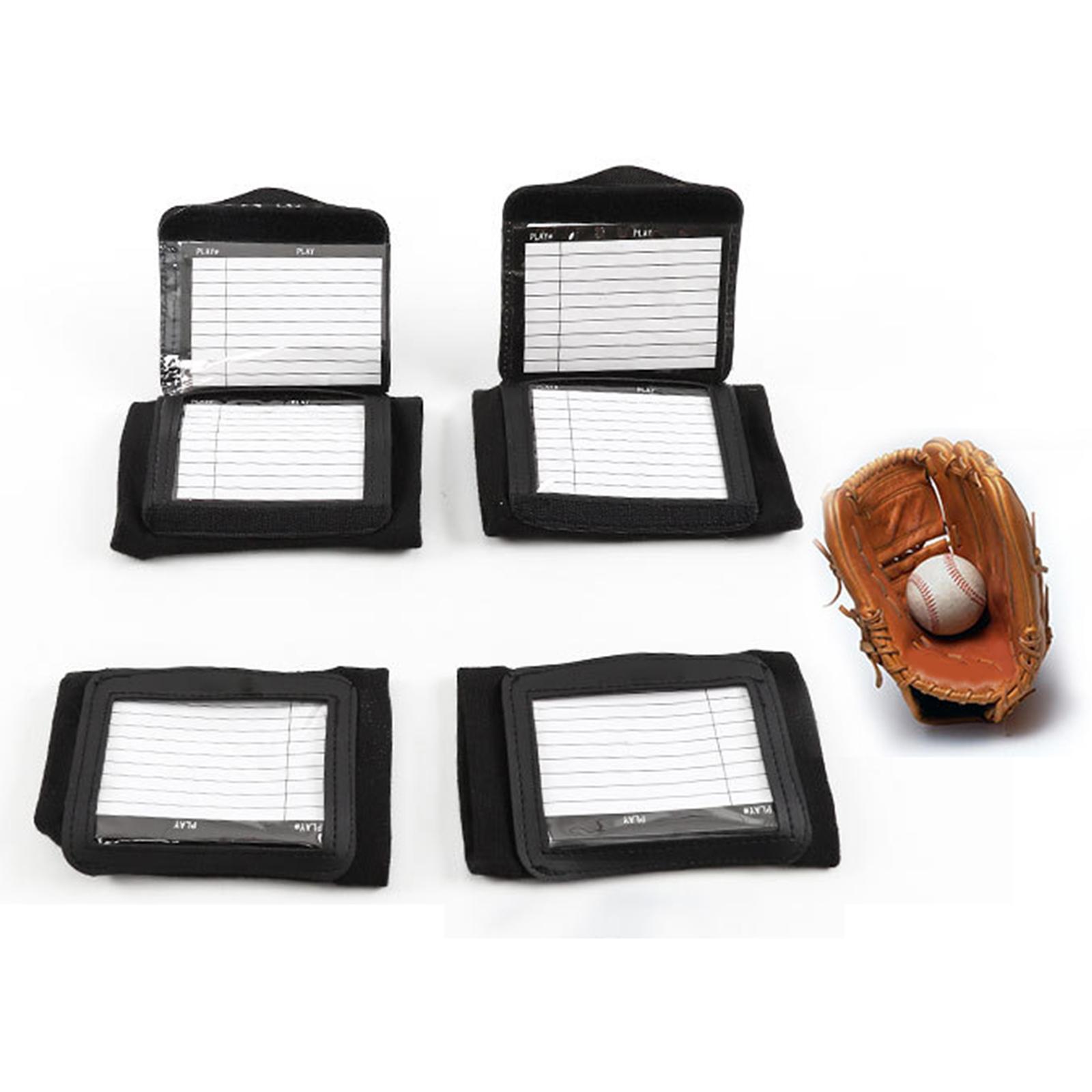 Wristband Playbook with Viewing Window Armband Playbook for Soccer Baseball