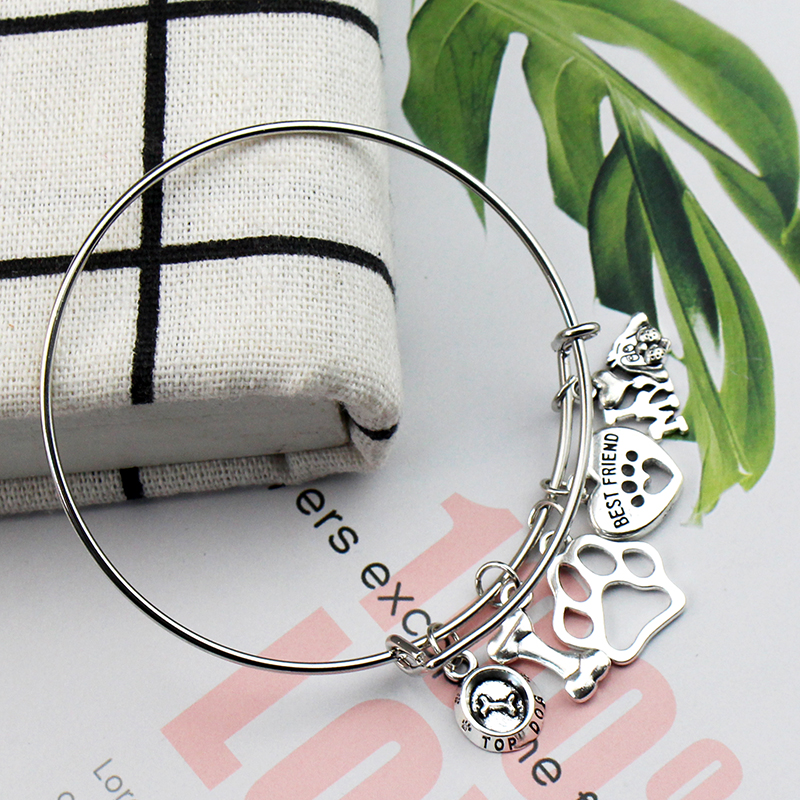 Elegant Dog-Themed Bracelet