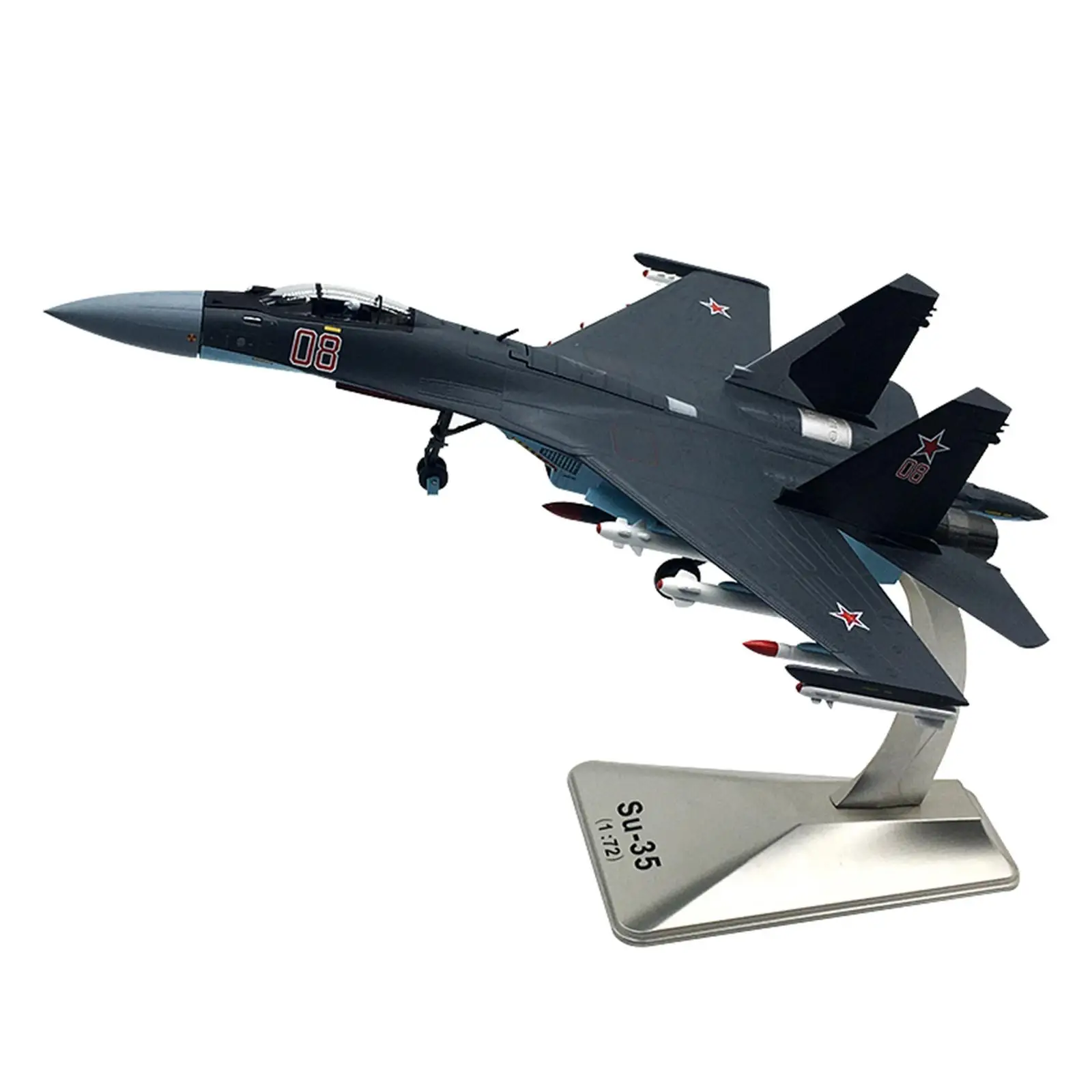 1:72 Scale  SU-35   Models Simulation  Toy Birthday Party Favors Office Decor Diecast Plane Model Kids 