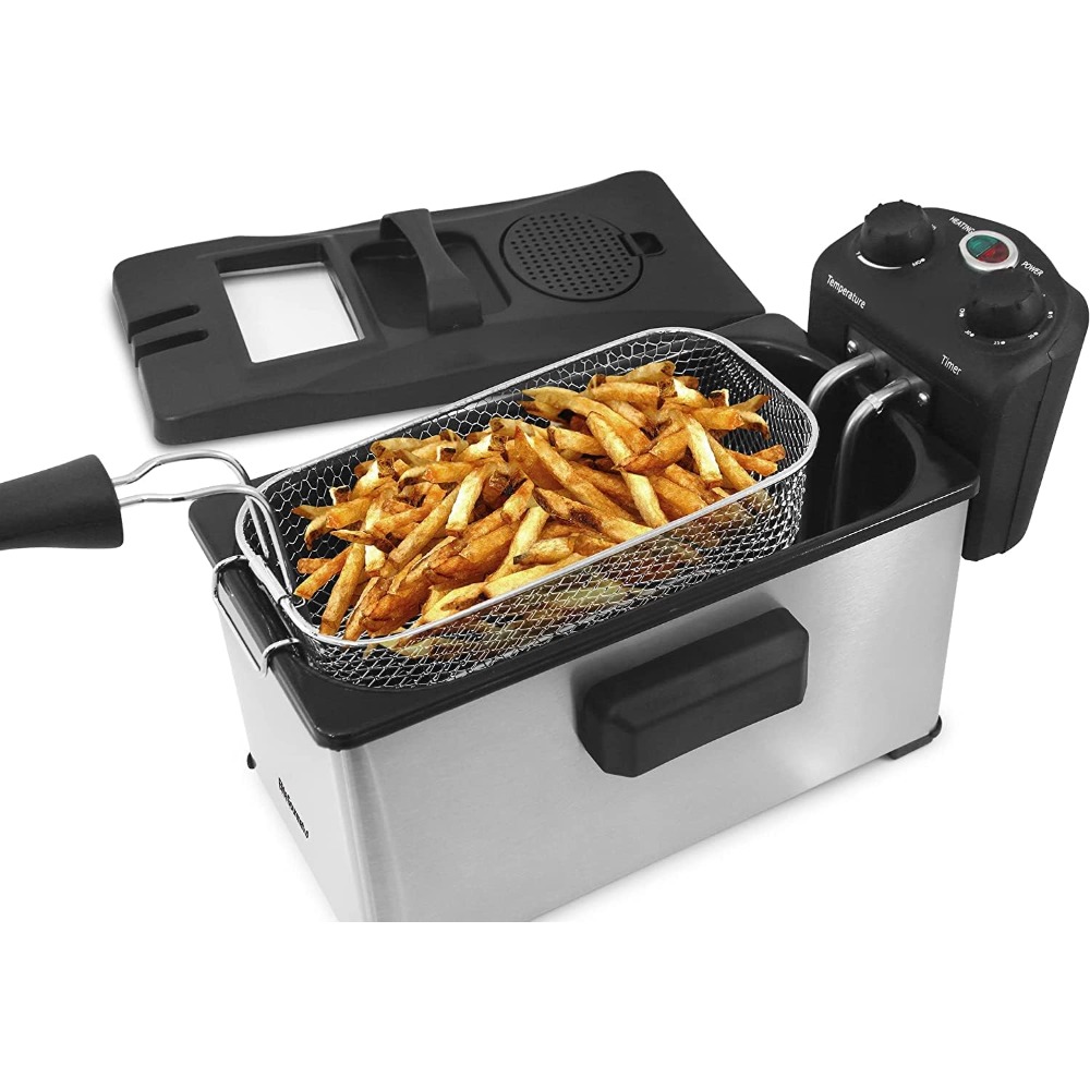 Title 2, EDF-3500 Electric Immersion Deep Fryer. Removab...