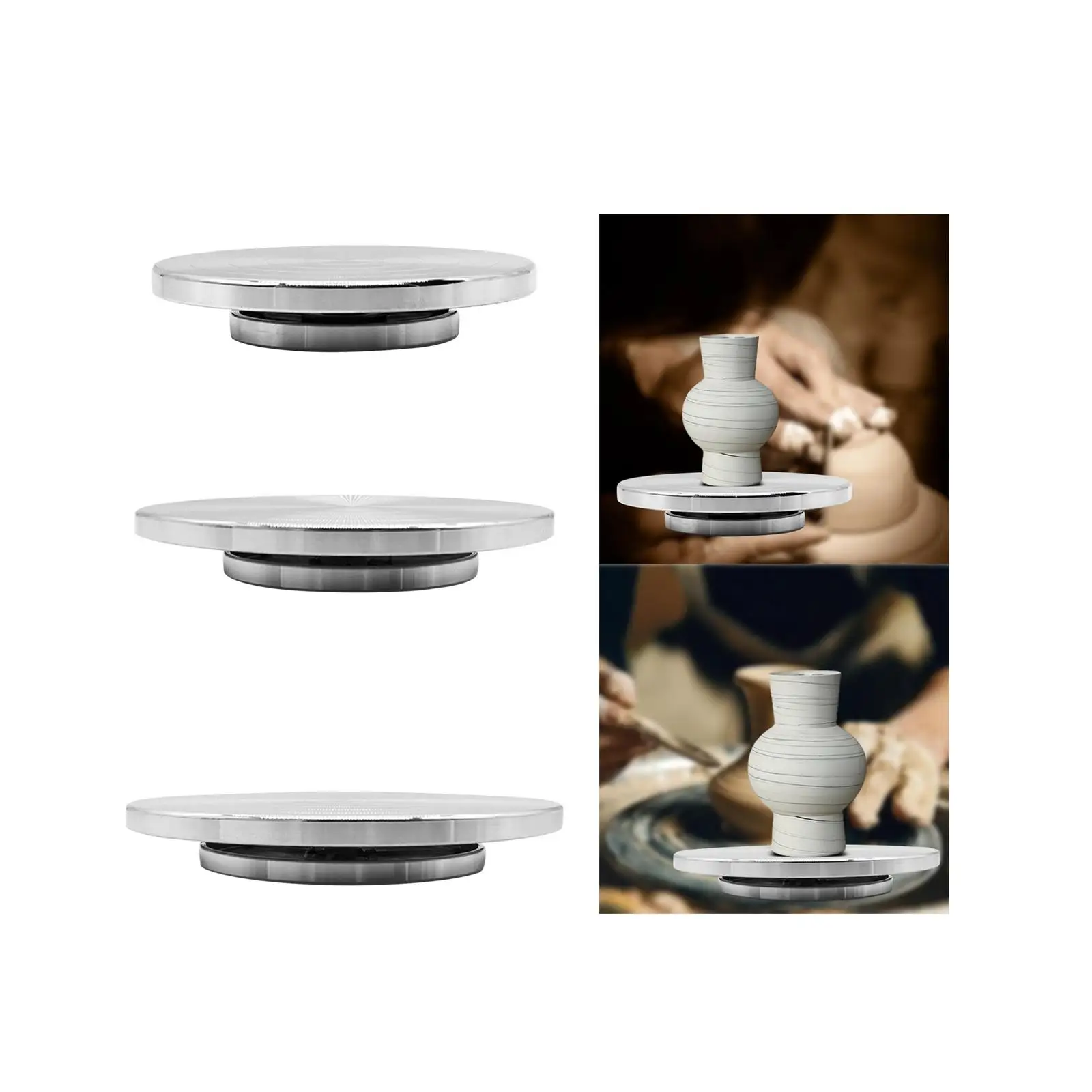 Sculpting Wheel Turntable Reusable Revolving Cake Turntable for Baking Cake Cream Decorating Crafting Ceramic Repair Modelling