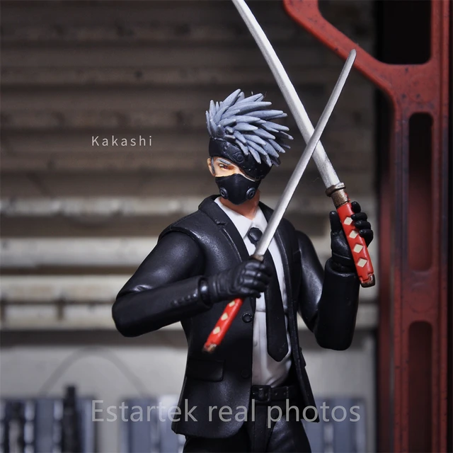 Três Headed Infância pode mudar seu rosto com Handmade Round Bottom  Standing Modelo Ornamentos de Kakashi - AliExpress