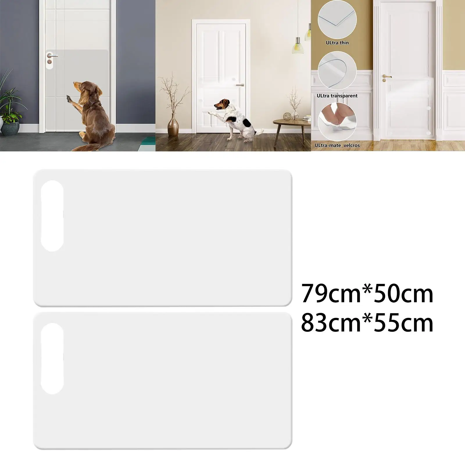 2Pcs Door Protector Scratch Door Cover for Furniture Self Adhesive