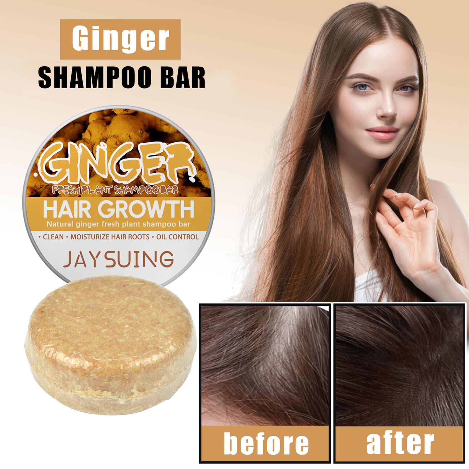 Best of 60g Ginger Shampoo Soap Water Silicone Oil Free Ginger Shampoo Man Pack Essential Oil Handmade Soap Reviews & Tips