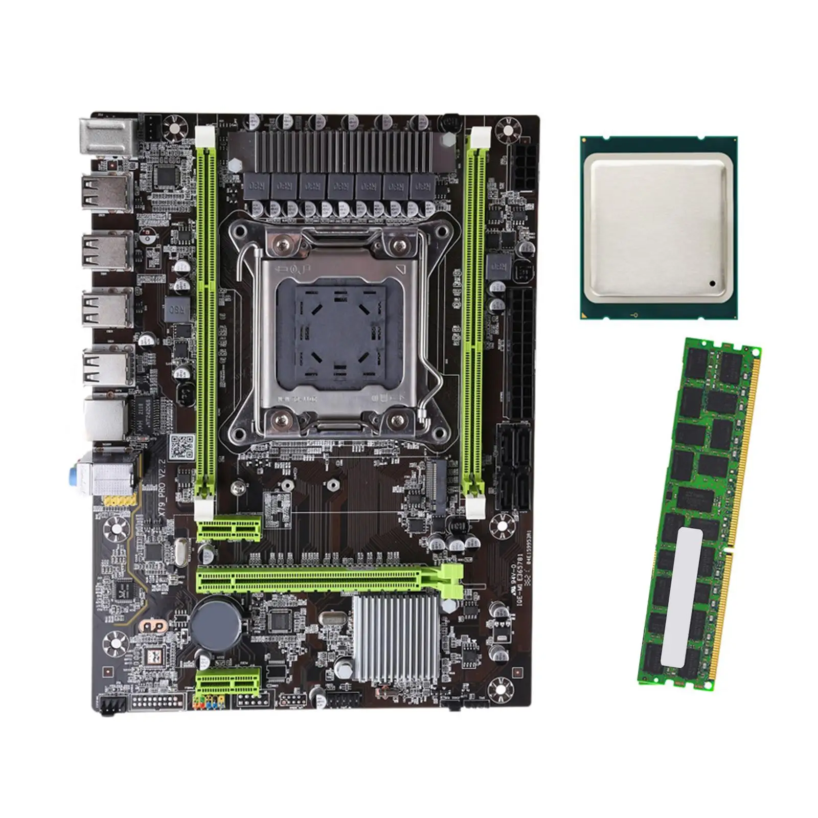 x79 Pro Motherboard Durable 16x Stable Performance 16GB Memory Capacity LGA 2011 4x SATA2.0 for E5-2640 E5-2650 E5-2670 E5-2660