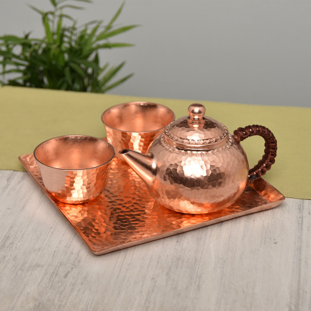 Copper tea set best sale