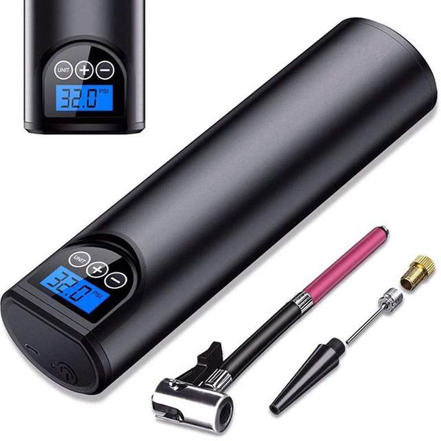 Portable Air Compressor, air Tyre Inflator Hand Held Tire Pump with LED Light Rechargeable 150PSI for Car  RV Tires And Other 