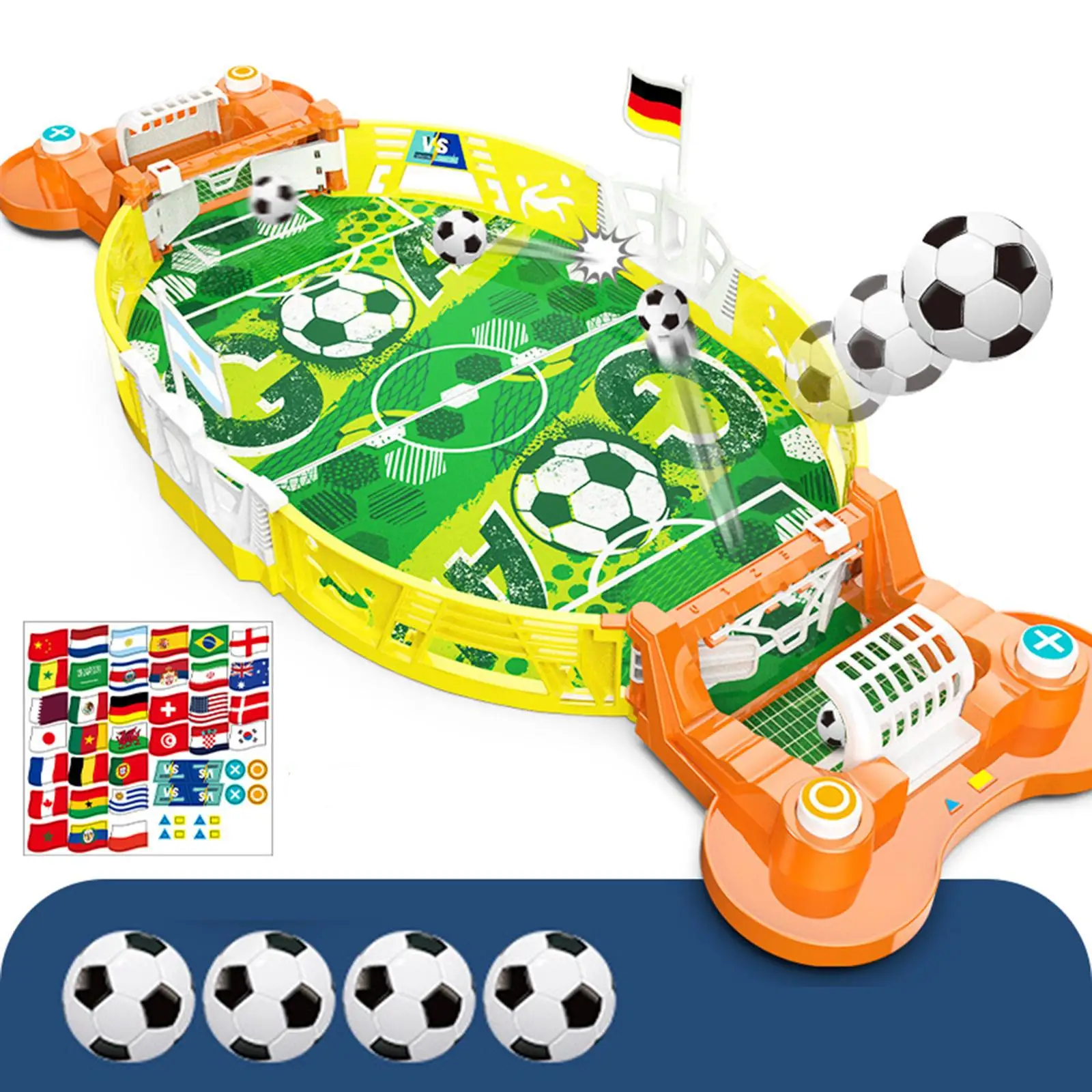 Tabletop Football Soccer Pinball Game Portable Desktop Sport Board Game for Family Game Boys Girls Children Entertainment Party