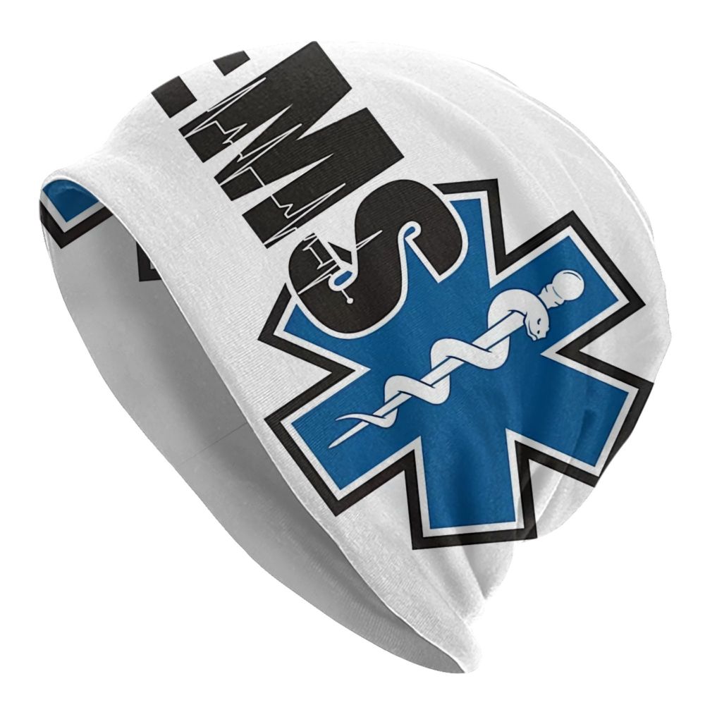 Star of Life Krankenwagen Medical Emt Herzschlag Logo Mütze Mütze Motorhaube Femme Strick mützen Hip Hop Outdoor Schädel Mützen Mützen – Detail 7