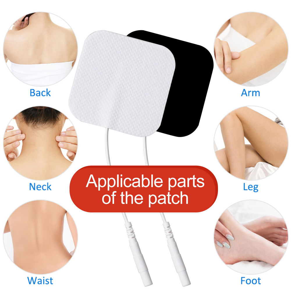 50/100Pcs TENS Pads EMS Electrode Patch Nerve Muscle Stimulator Silicone Gel Tens Electrodes Digital Acupuncture Pad Accessories