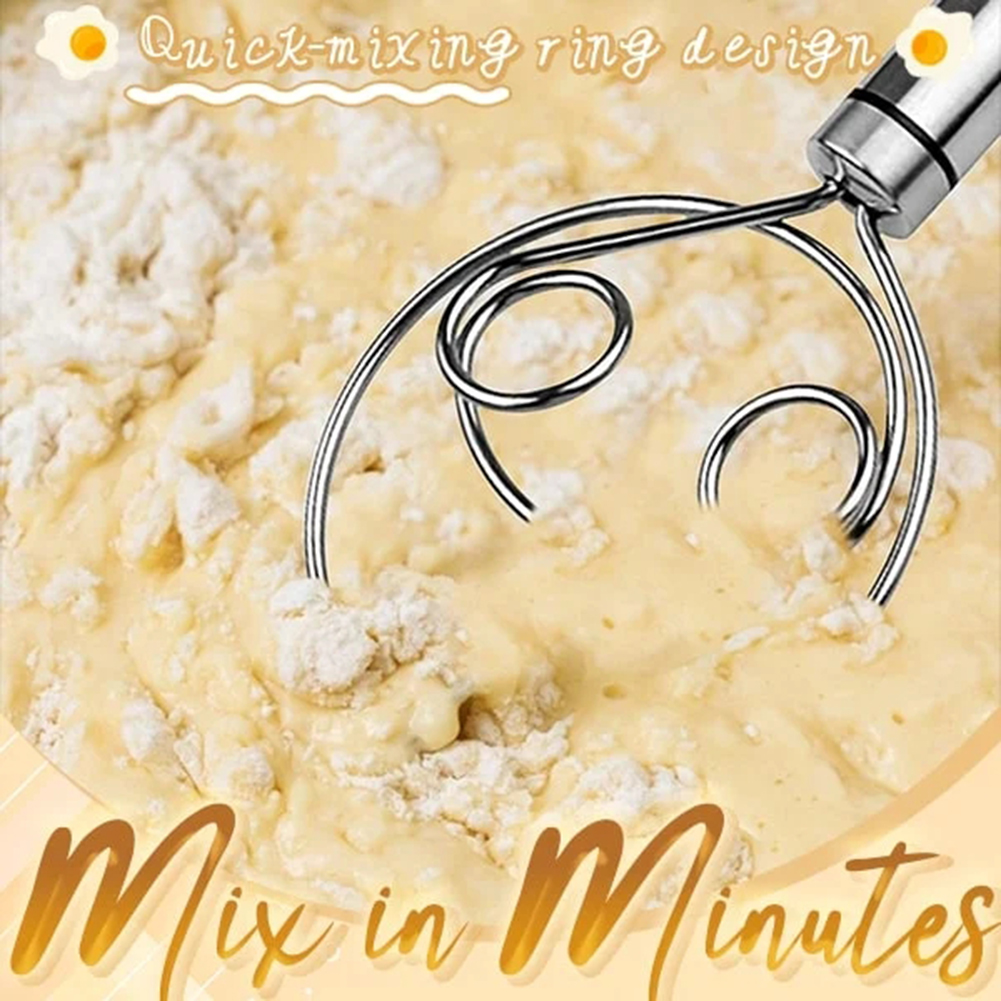 Description Picture 6 of itemHousehold Danish Dough Bread Mixer Stainless Steel Cake Pastry Dough Mixer Stick Egg Beater Kitchen Baking Blender Tools