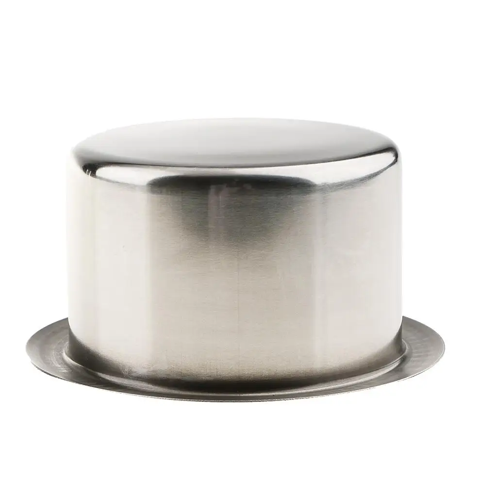 5x Stainless Steel Beverage Cup  Recessed Drink  84mm