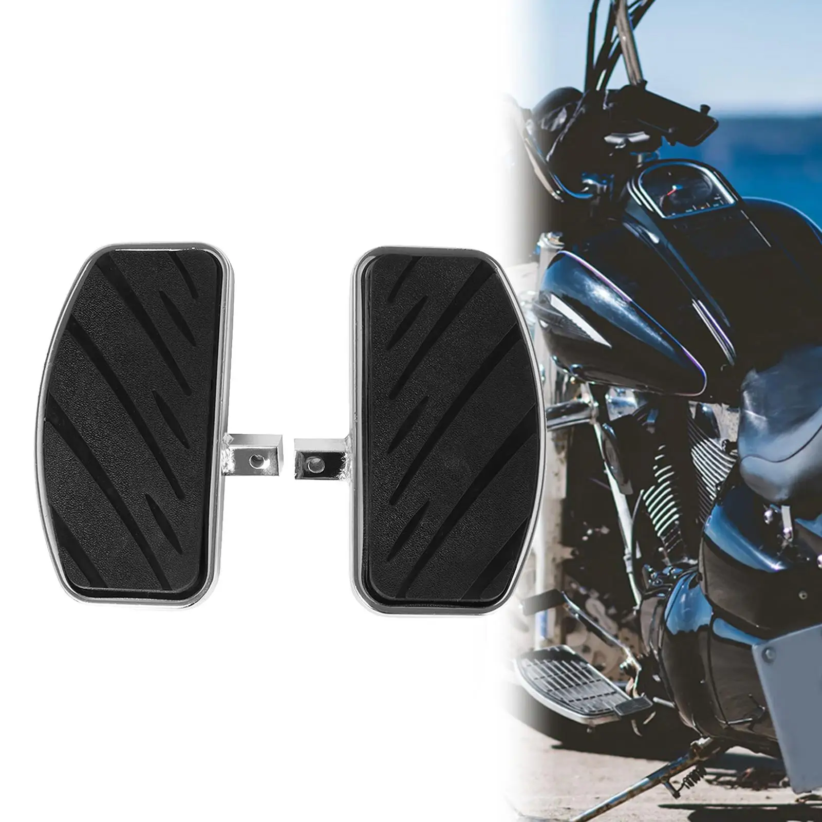 2 Pieces Front Rear  Motorcycle Foot Rest Pedal Foot Support Footrest  1300/1800 Motorbikes Supplies Accessories