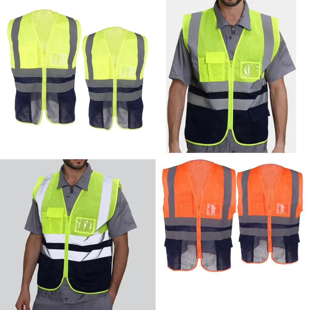 High Visibility Reflective Safety Vest Jogging Cycling Running