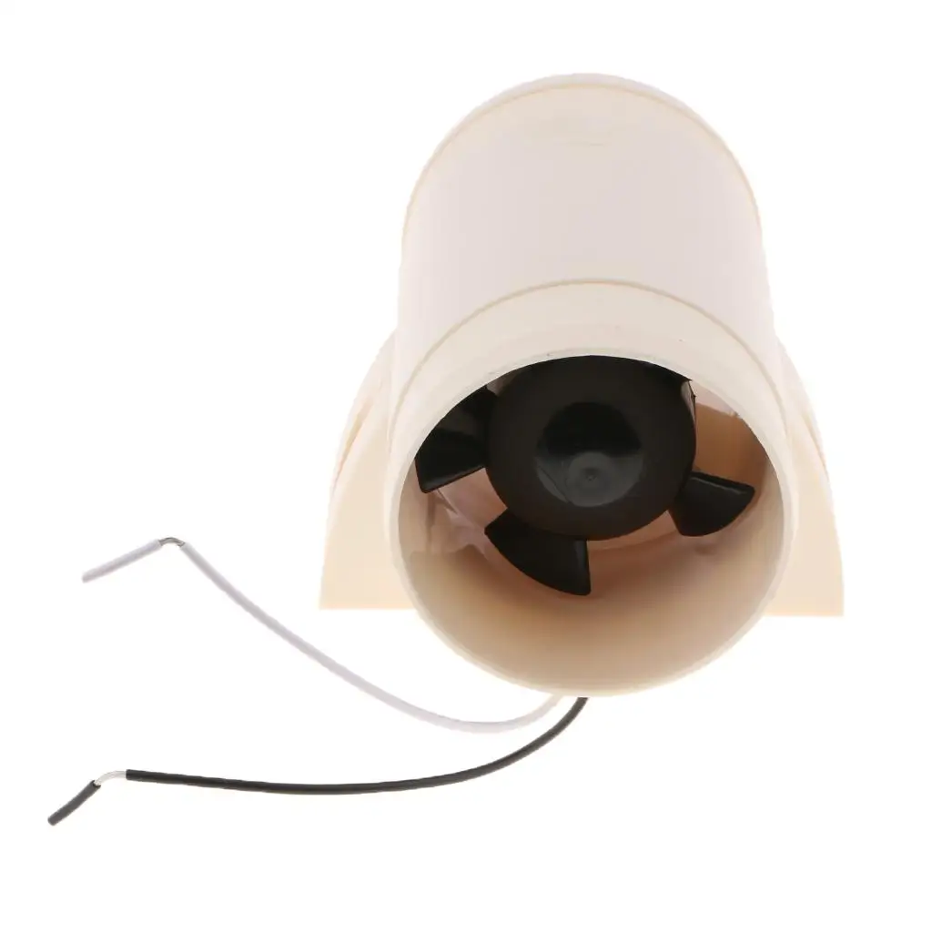 3 inch Silent Inline Blower, 12V Cooling Fan Circulation in Ducting, Vents, Tents, White
